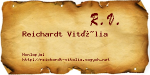 Reichardt Vitália névjegykártya